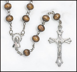 Brown Wood Rosary